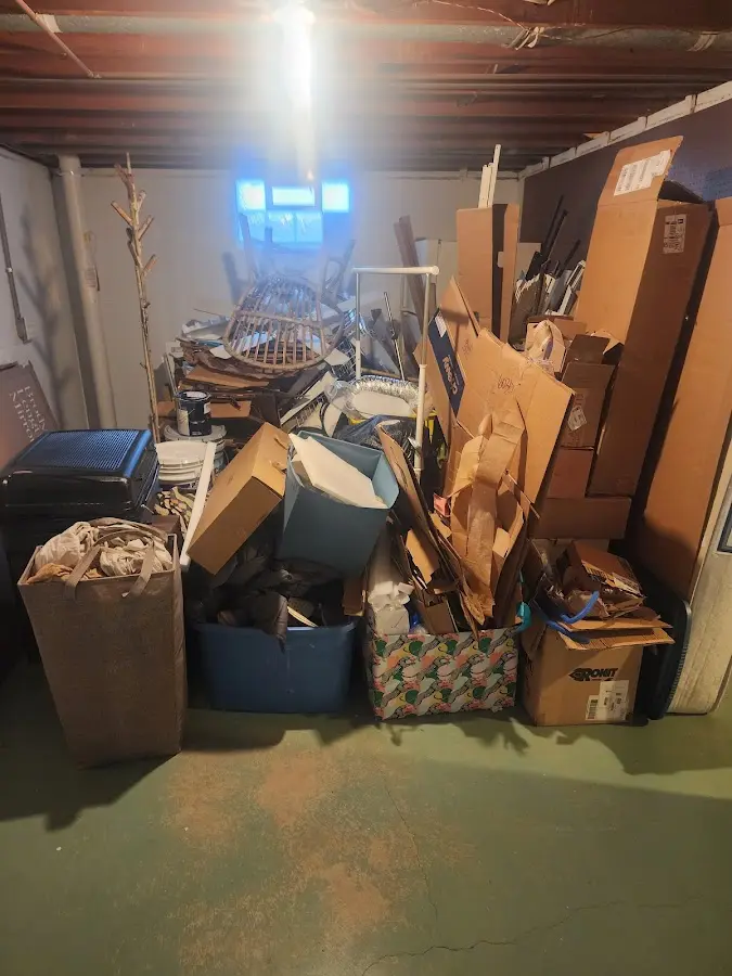 Roll-off dumpster container at job site for Construction Dumpster Rental in Fairport Harbor